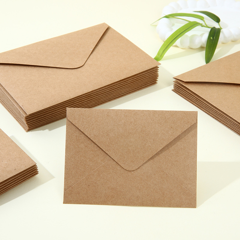 50pcs/lot Envelope 140g Kraft Paper Postcards for Wedding Invitation 19x14cm Envelopes Business Supplies Stationery Storage