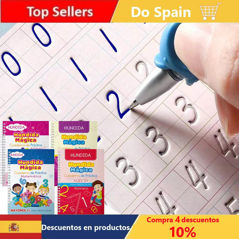 Envío Gratis, cuadernos SANK, bolígrafo, libro de copia mágico, limpieza gratuita, pegatina de escritura para niños, cuaderno de práctica para copiar caligrafía