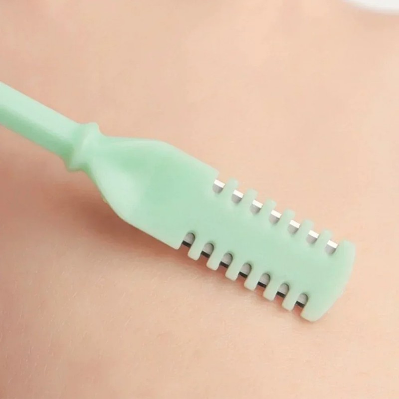 Recortador de Vello Nasal Manual, Afeitadora de Vello Nasal de Doble Cabezal para Hombres y Mujeres, Herramienta de Depilación de Fosas Nasales Indolora