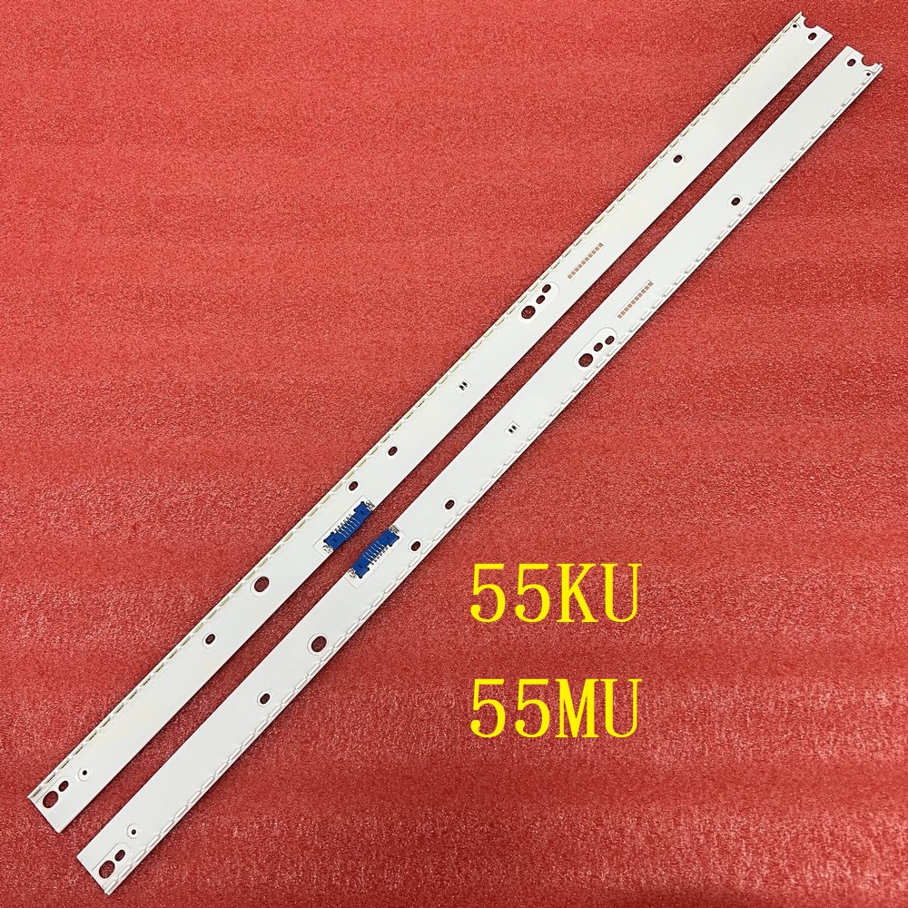 Barra de LED (2) para Samsung UE55KU6450 UE55KU6459U UN55MU6500G UE55MU6400U UE55KU6500U UE55KU6400U UE55KU6400S UE55MU6505U UE55KU6409