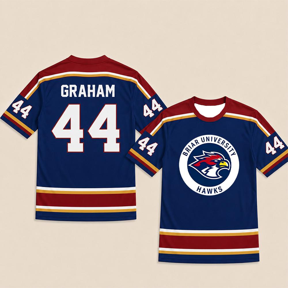 2026 Off Campus TV Serie Briar University Hockey Jersey Graham 44 DI LAURENTIS 66 Cosplay T-shirt Heren Dames Fans Ronde Hals T-shirt