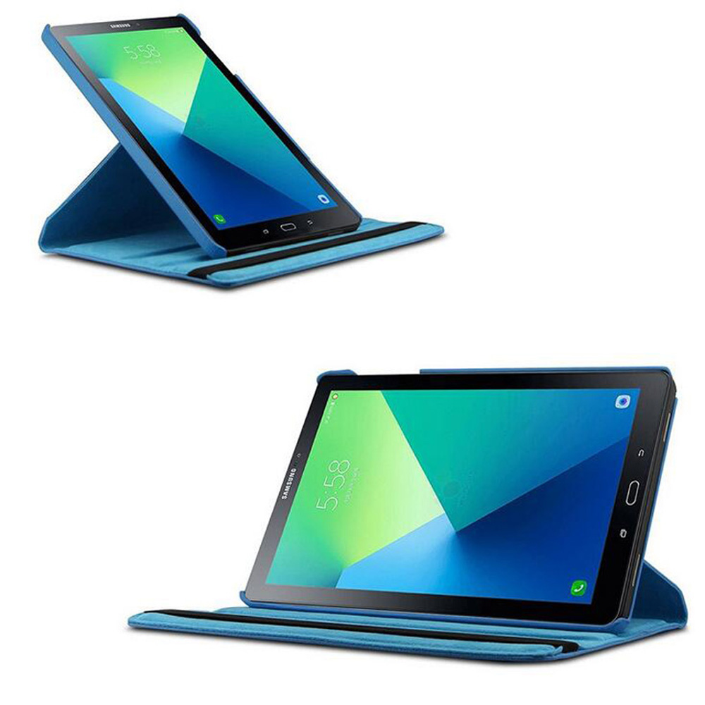 สำหรับซัมซุงกาแล็กซีแท็บ A6 พร้อม S ปากกา 10.1"2016 SM-P580 P585 แท็บเล็ต 360 หมุนขาตั้งพลิกหนัง PU สมาร์ทเวค-สลีปกรณี