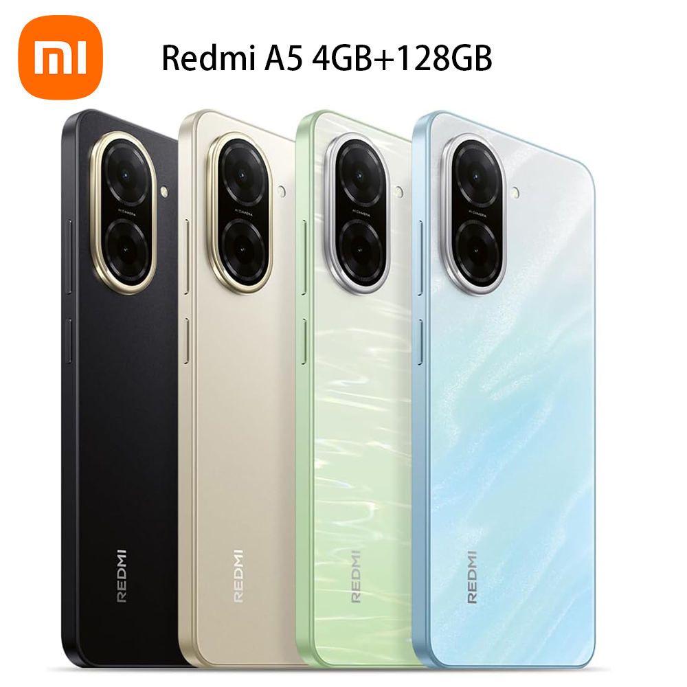 【Marca +】 Versão global Redmi A5 Unisoc T7250 Processador 32MP Câmera principal 6,88 "tela grande suporta carregamento rápido de 15W