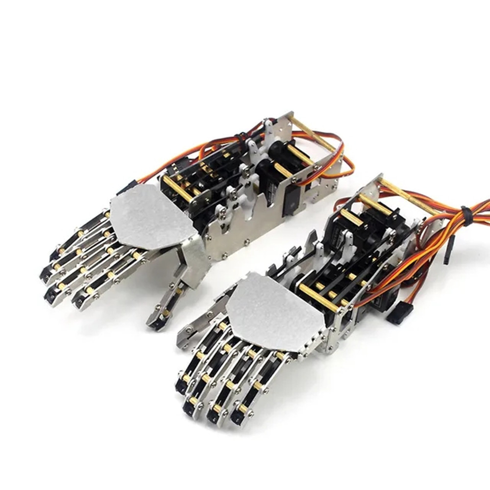 5 DOF หุ่นยนต์มือ Humanoid ห้านิ้วโลหะ Manipulator แขนซ้าย/ขวามือเซอร์โวสําหรับหุ่นยนต์ Arduino โปรแกรมหุ่นยนต์