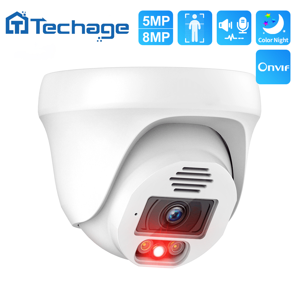 Techage-POE IP HD 8MP/5MP, 4K, pour ordinateur portable