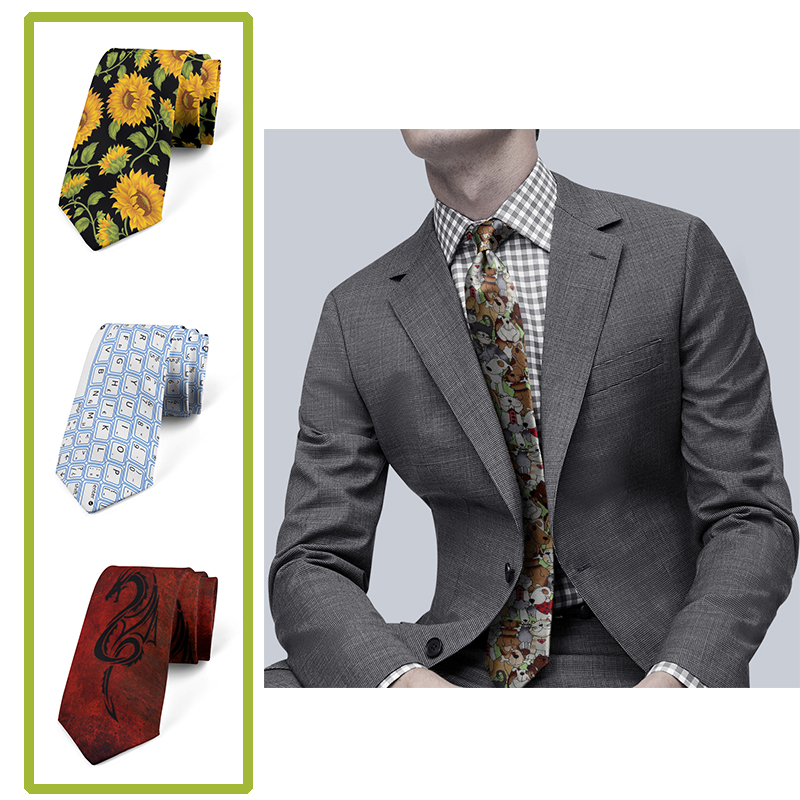Gravata Estampada de Girassol Masculino, Sapo Engraçado, Nylon, Moda Masculina, Negócios, Personalidade, Casual, 8cm, Festa, Casamento