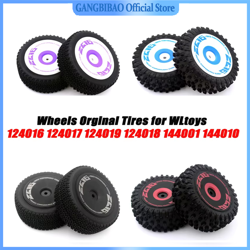 Mise à niveau Wltoys XK d'origine 72 mm 144001 144010 124019 124017 124016   Pneus avant arrière 12mm HEX pour voiture tout-terrain 1/12 1/14 1/16 RC