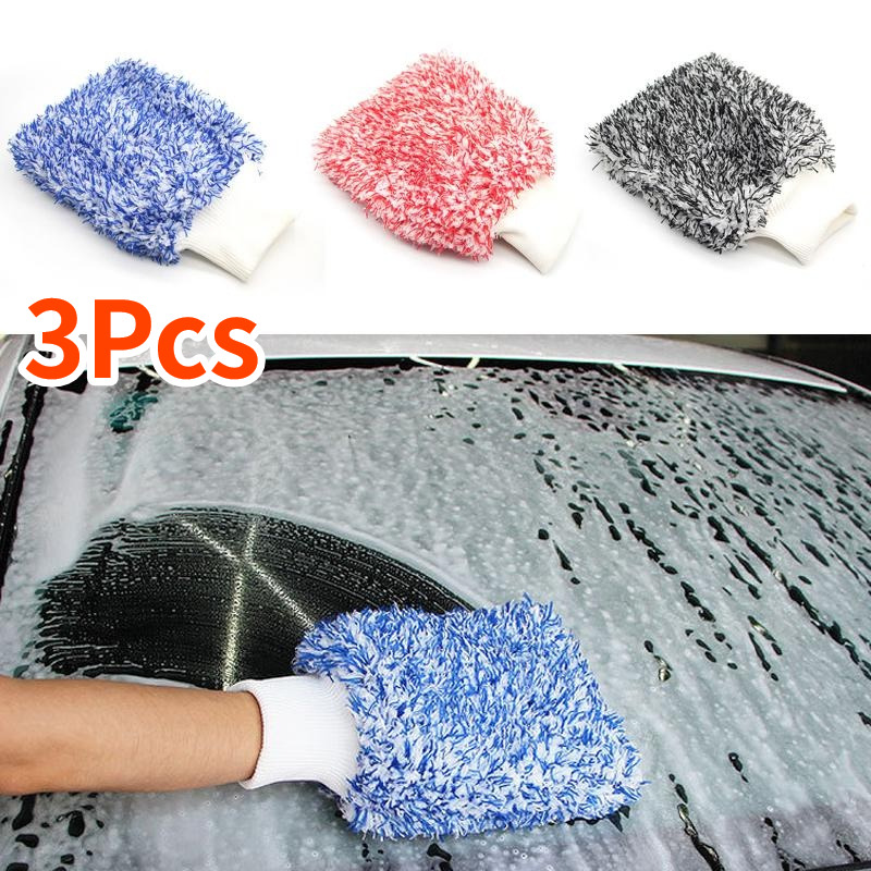 Autopoetshandschoenen Zachte microvezel wassen Hoge dichtheid Krasvrije handschoenen Autowasstraat Auto-accessoires accesorios para nto