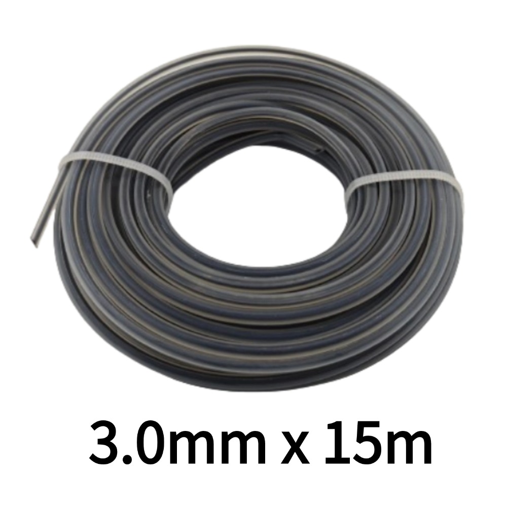 2.7/3mm nylonowa żyłka do podkaszarki do trawy głowica kosy spalinowej Strimmer kwadratowa lina drut do koszenia kosiarka fil debroussailleuse