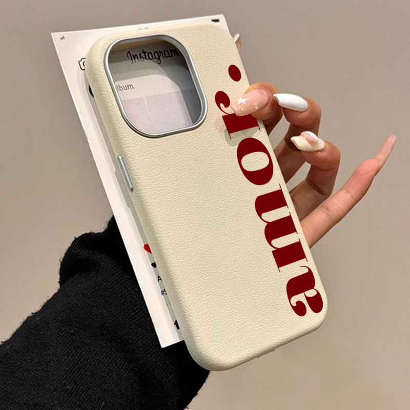 O vermelho artístico carta lichee padrão caso de telefone para iphone 17 16 pro max ar 15 14 13 12 11 xs xr 7 8 plus 16e se capa macia