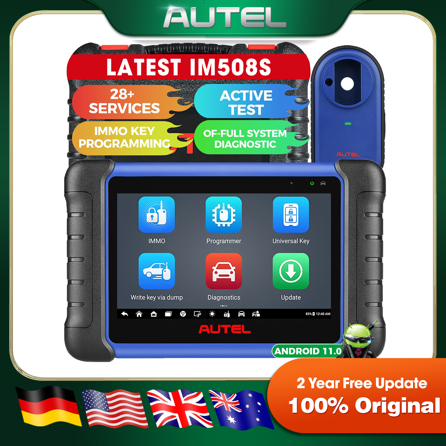 Autel MaxiIM IM508S XP200 narzędzie do programowania kluczy samochodowych narzędzie diagnostyczne uniwersalny programator kluczy skaner obd2 zaktualizowany IM508