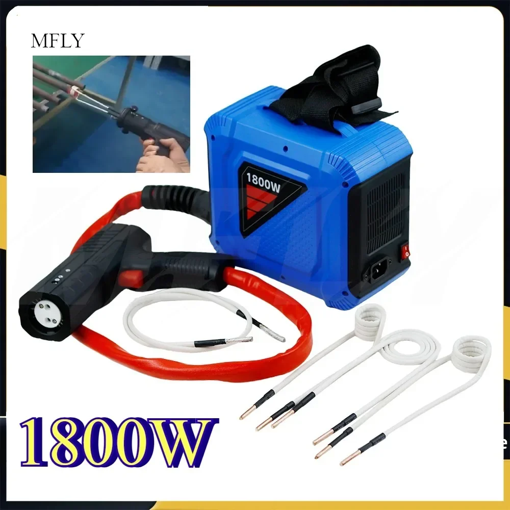 Aquecedor de indução magnética portátil, 1800w, circuito aquecedor de indução sem chama, faça você mesmo para reparo de carro, ferramentas removedoras de parafuso, 110v/220v