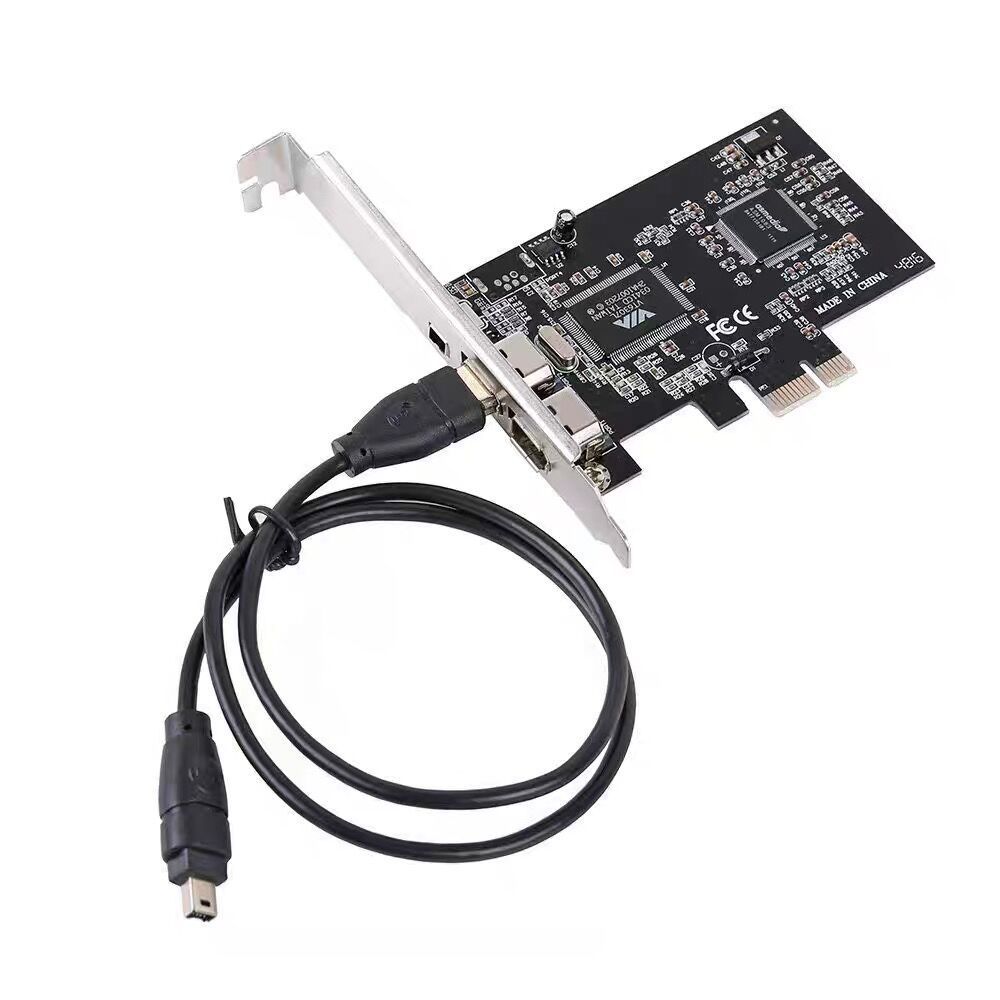 Удлинительная карта PCIE до 1394 PCI–1394 Видеоадаптер Firewire для цифровой камеры HD DV Capature Card Конвертер сжатия для ПК