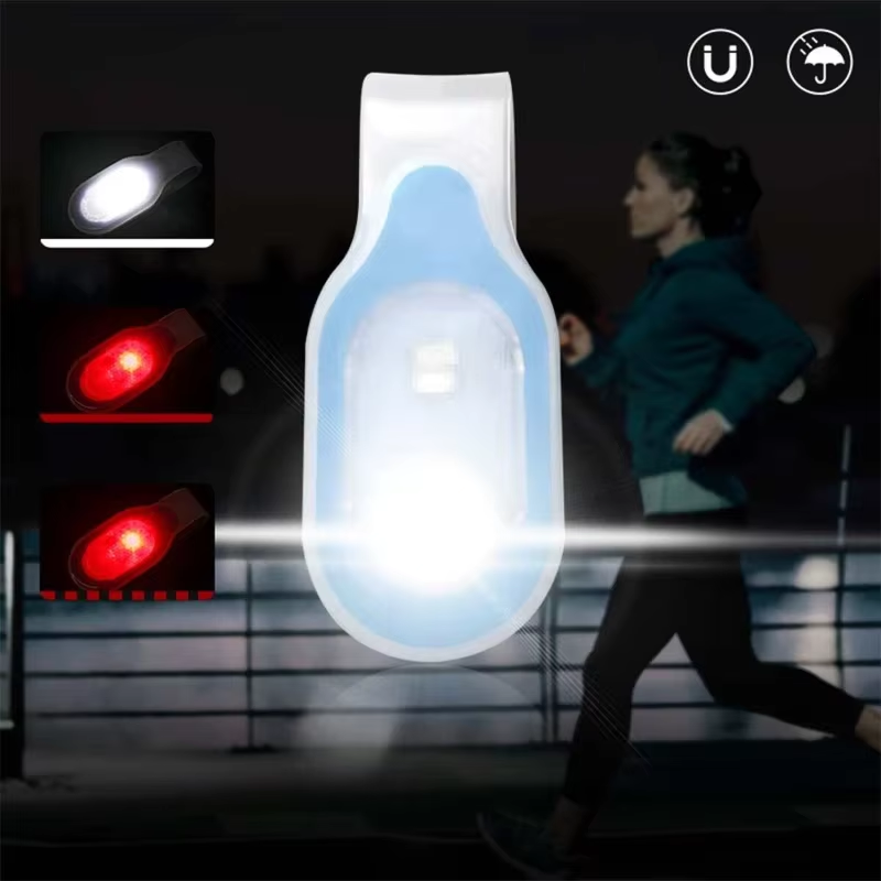 強力な磁気クリップとキーホルダーを備えたハンズフリーLED懐中電灯、安全常夜灯、看護、ウォーキング、ランニング、緊急事態
