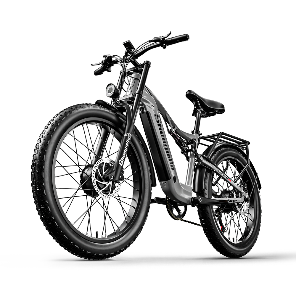 Shengmilo-Men's E-Mountain Electric Bike, 2 Motores, 26 "Wide Tire, S600, 2000W, 48V17.5AH840WH Bateria, Adulto