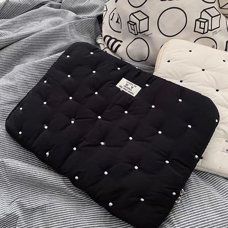 Torba na laptopa do macbooka air 13 etui 13-14 cali puffy etui na notebooka 15-16 cali uroczy pokrowiec na laptopa 9-11 cali pokrowiec na tablet torba dziewczęca