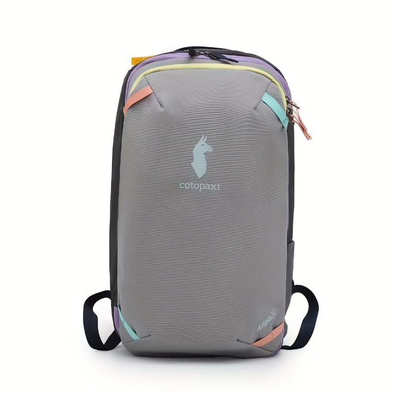 Duurzame 20L rugzak met dubbele schouderbanden in levendige dopaminekleuren, camel design, ideaal voor dagelijks gebruik en reizen