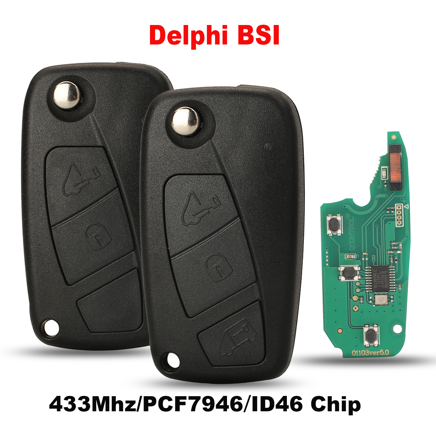 Jingyuqin kunci mobil untuk FIAT doblo qubo 500 Punto Evo Grande fiorino untuk Peugeot bipper Citroen Nemo vauxhall Kombo untuk Ford KA