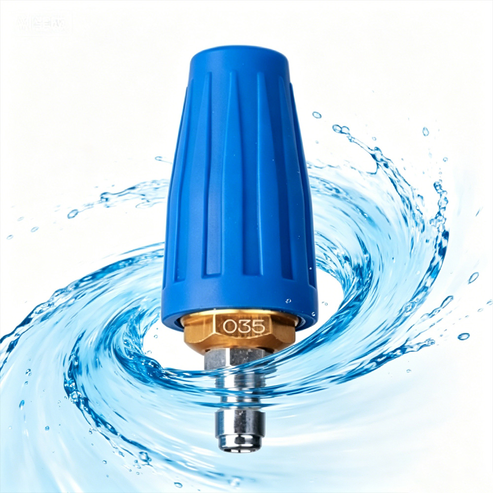 4000PSI Rotating Turbo Nozzle Sprayer For High Pressure Wash Gun With 1/4" Quick Connect Hitch