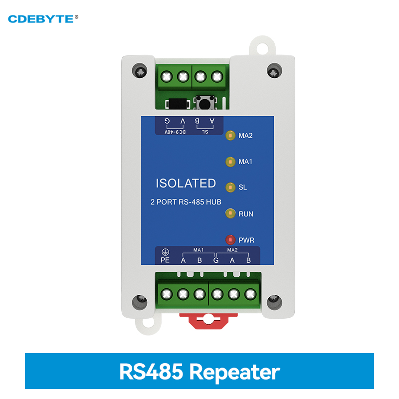 Industrielle 2-Wege-Cache Typ RS485 bis 1-Wege RS485 Hub DC 9 ~ 40V optische Isolation Multi zu einem Hub Cdebyte E810-R21 ESD-Schutz