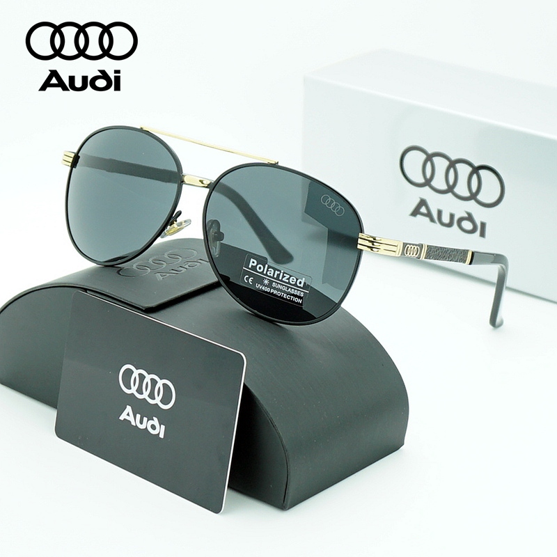 Óculos de Sol Polarizados AUDI 2026 para Homens, Design de Marca Luxuosa, Óculos de Sol para Condução, UV400, Óculos de Sol Masculino