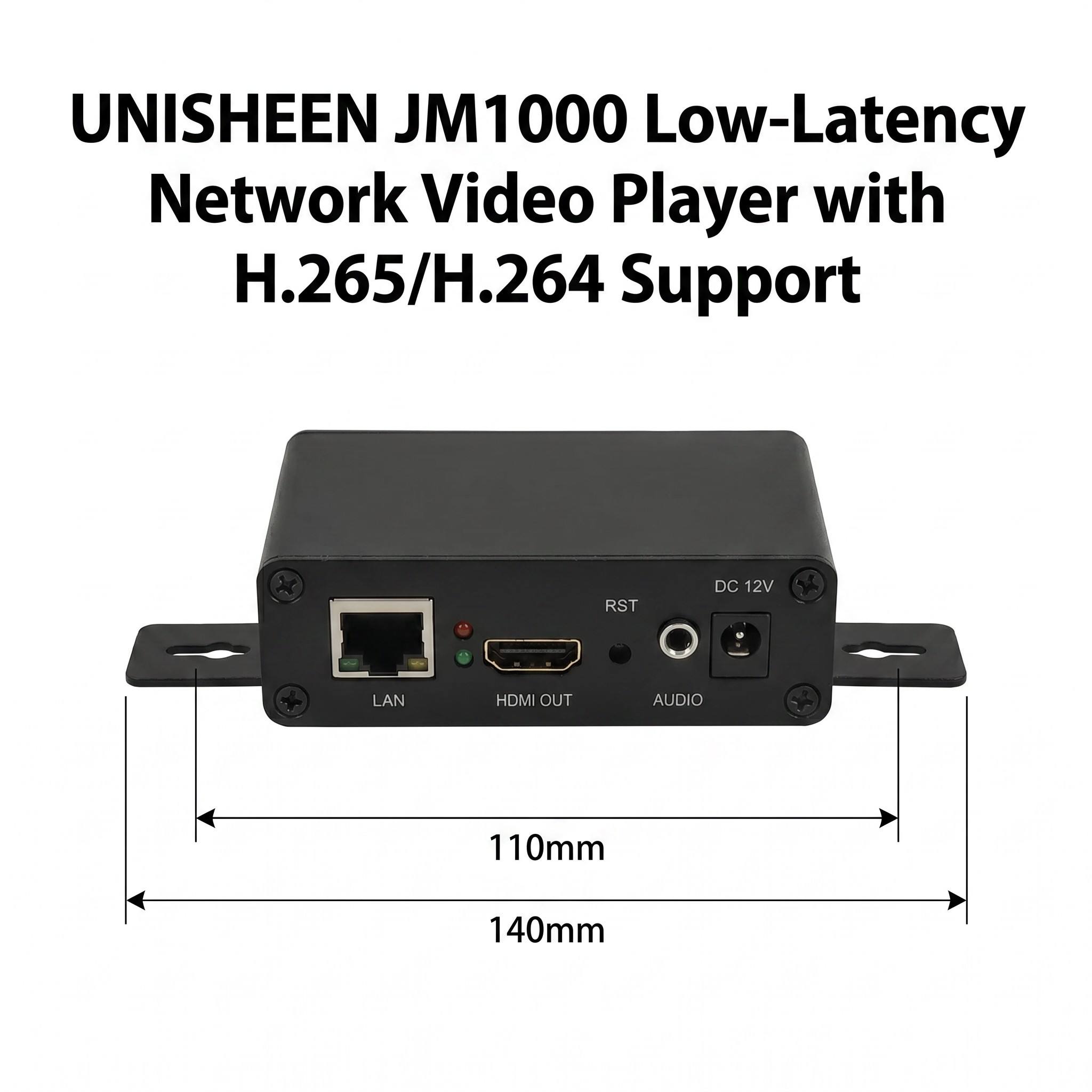 Hot-Sale FHD IP to HDMI Video Decoder Stream H.265 H.264 RTSP SRT RTSP RTMP UDP