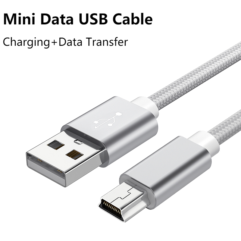 0.25M/1M/2M/3M Mini USB Cable Mini USB To USB Fast Data Charger Cable For MP3 MP4 Player Car DVR GPS Digital Camera HDD Mini USB