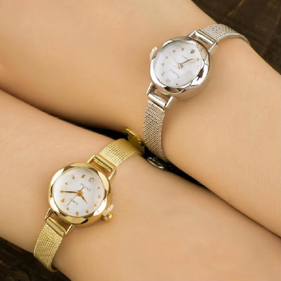 Livraison gratuite, nouvelle montre tendance pour femme, montre à bracelet doré pour femmes, montre à quartz en acier inoxydable, cadeau, Relogio Feminino