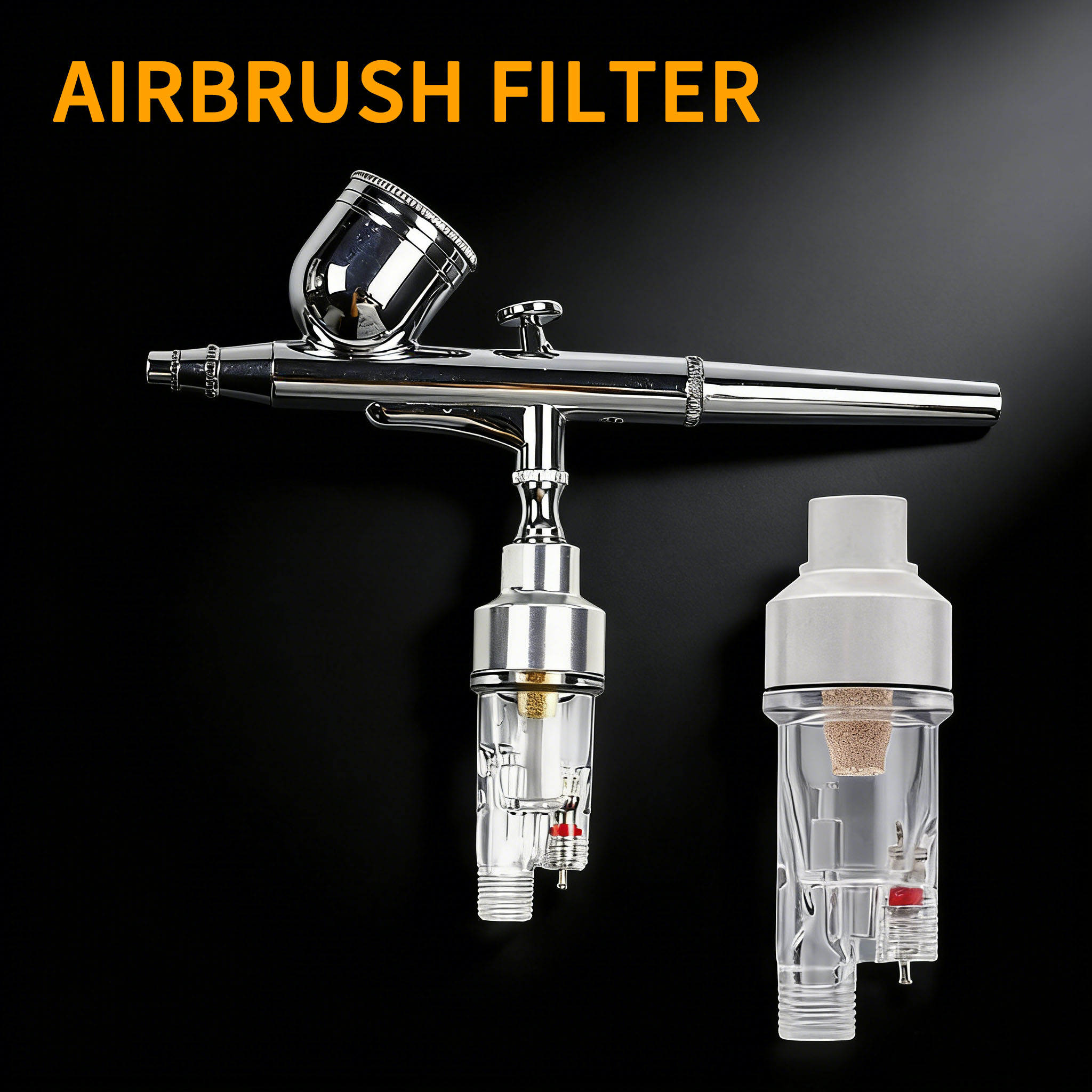 Filtro de Aire para Pistola de Aerógrafo, Mini Trampa de Humedad en Línea, Filtros para Pintura con Aerógrafo, Accesorios para Maquillaje, BSP 1/8"