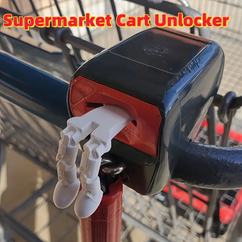 Creative Shopping Cart Keychain, Unlocking Tool & Cart Token. Durable Plastic, Cute & Portable Design. Great Gift Idea.
