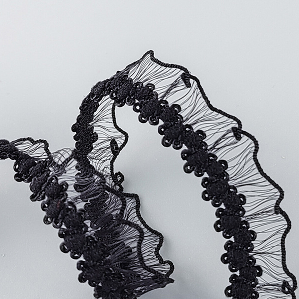 10 yardas 1,5 cm trenza elástica encaje hueco bordado Collar cinta Material de retales hecho a mano DIY ropa suministros de costura