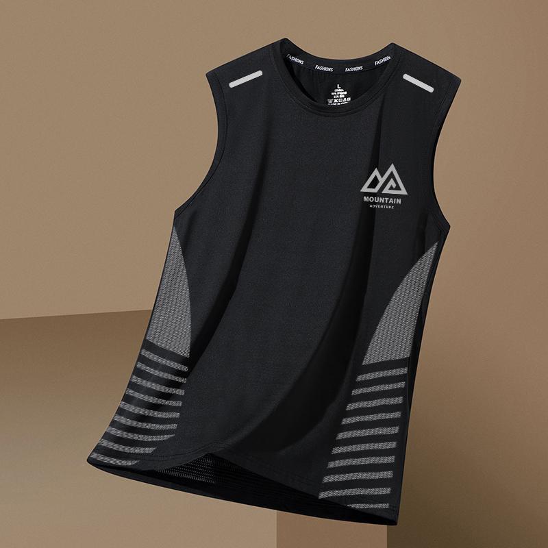 Chaleco transpirable de secado rápido para hombre, camisa básica deportiva para fitness, camiseta sin mangas de entrenamiento con hombros anchos, camiseta absorbente de sudor, verano