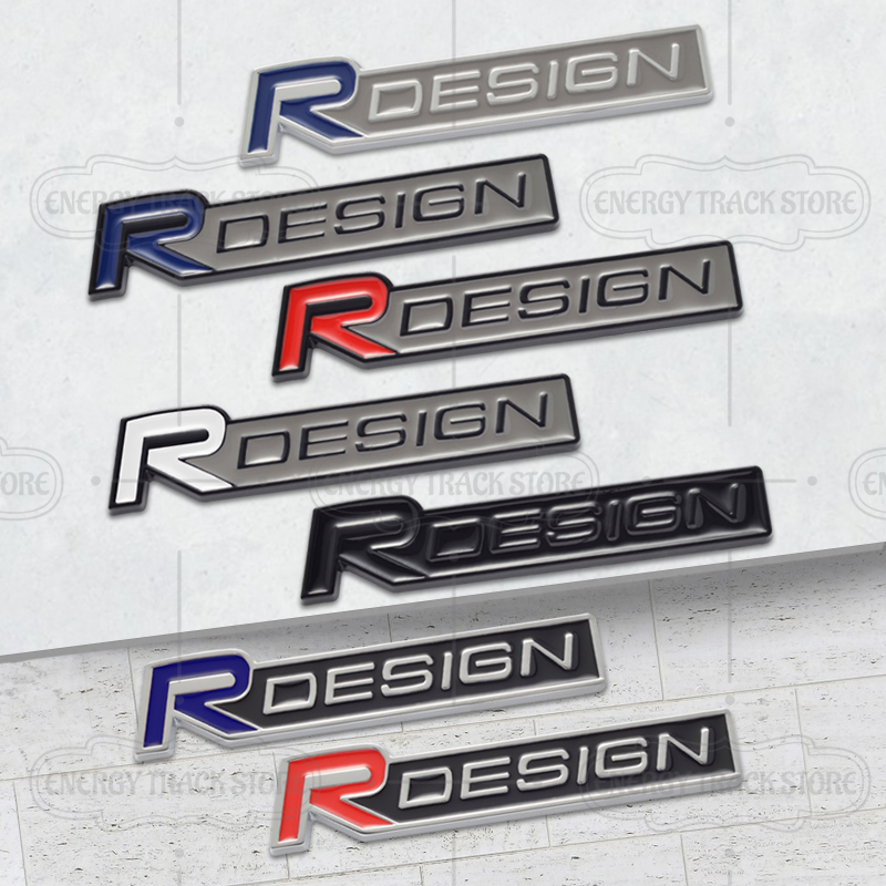 Автомобильная наклейка R Design Logo Передняя решетка Эмблема Боковое крыло Задний багажник Значок для Volvo V60 S40 S60 XC40 XC60 XC90 V90 V70 XC70 C70