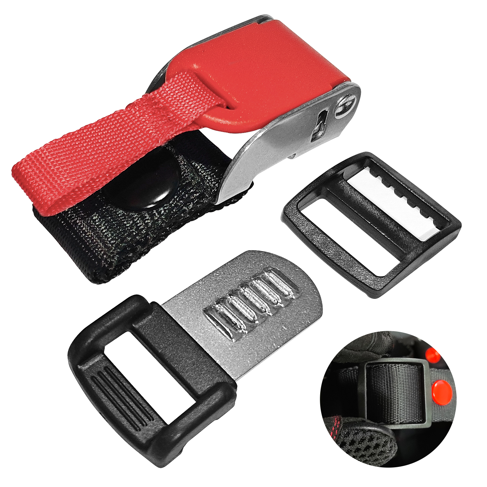 Hebilla para casco de motocicleta XGP, hebilla de Rally de liberación rápida de aleación de aluminio y plástico para accesorios para casco de conducción al aire libre