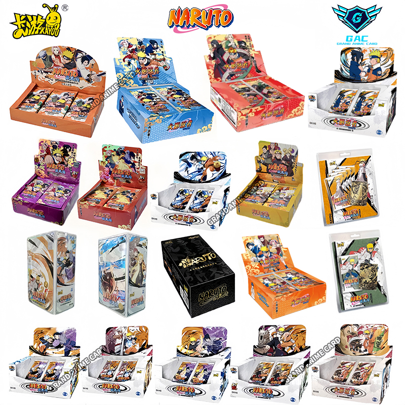 Оригинальные карты KAYOU Naruto T2W9 T4W8, бустер-бокс, аниме TCG, редкие карты SE BP CR MR, коллекция «Ниндзя: Мир битв», игрушка-подарок для детей