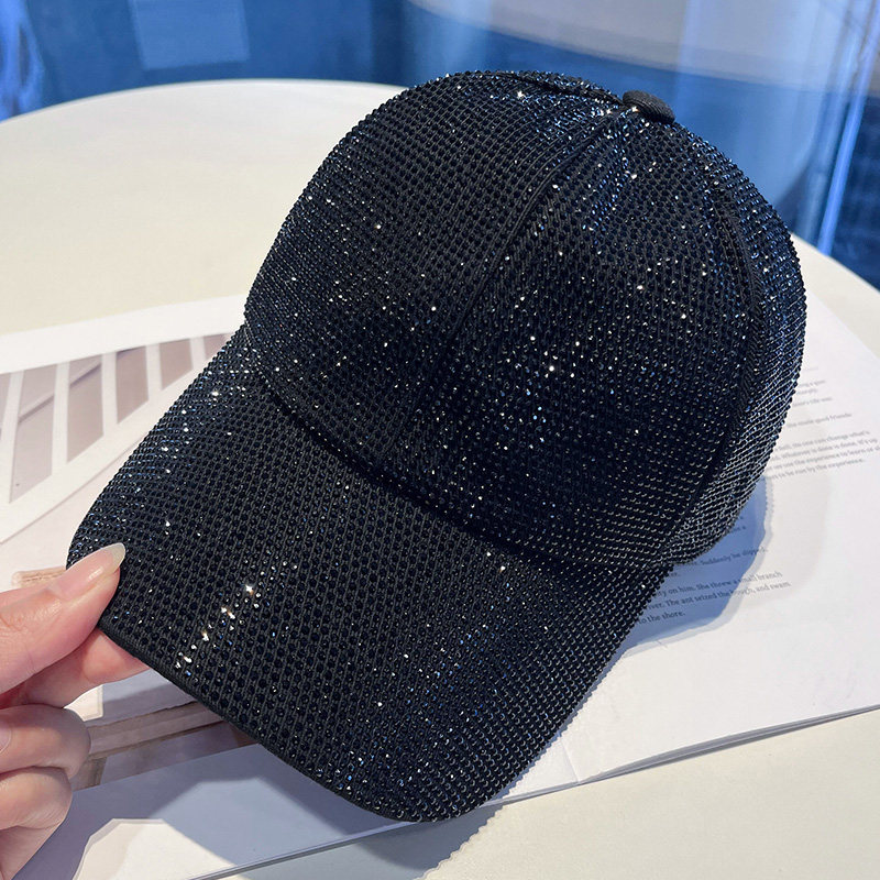 Topi Bisbol Berlian Imitasi Mewah Penuh untuk Wanita Pria, Topi Snapback Hip Hop Bahan Katun, Gorras Casquette, Topi Pelindung Matahari