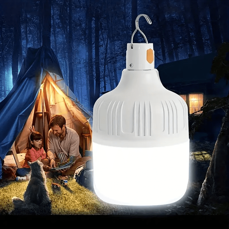 Lampe de Camping LED Rechargeable Portable avec crochet, lanterne de tente à intensité variable, chargeur USB, lampe LED multifonctionnelle d'urgence extérieure