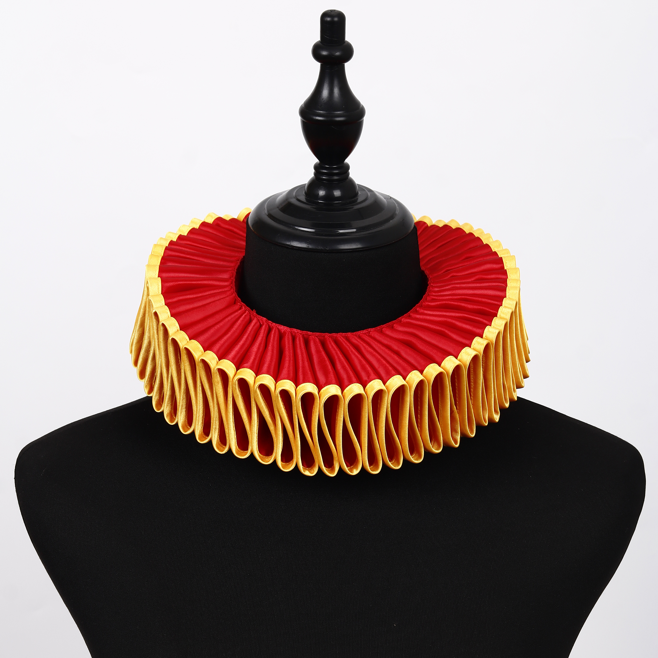 Handmade Shakespeare Literary Fake Collar Clown Retro Loaf Collar Medieval Queen Elizabeth Accessories
