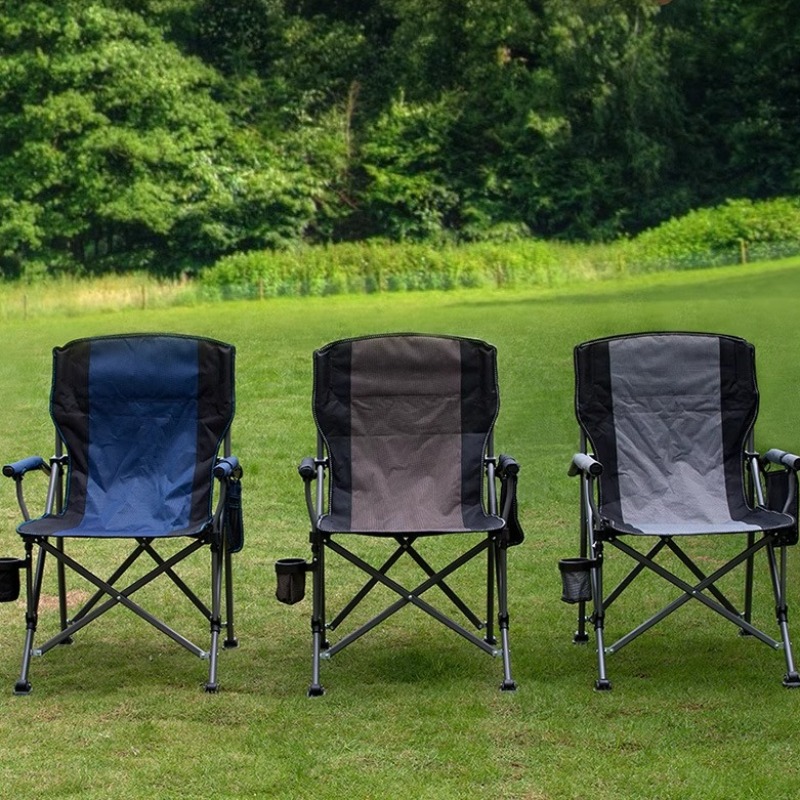 ‌ Compacte campingstoel met aluminium frame - Zitting van robuust Oxford-stof, lichtgewicht opvouwbare buitenuitrusting
