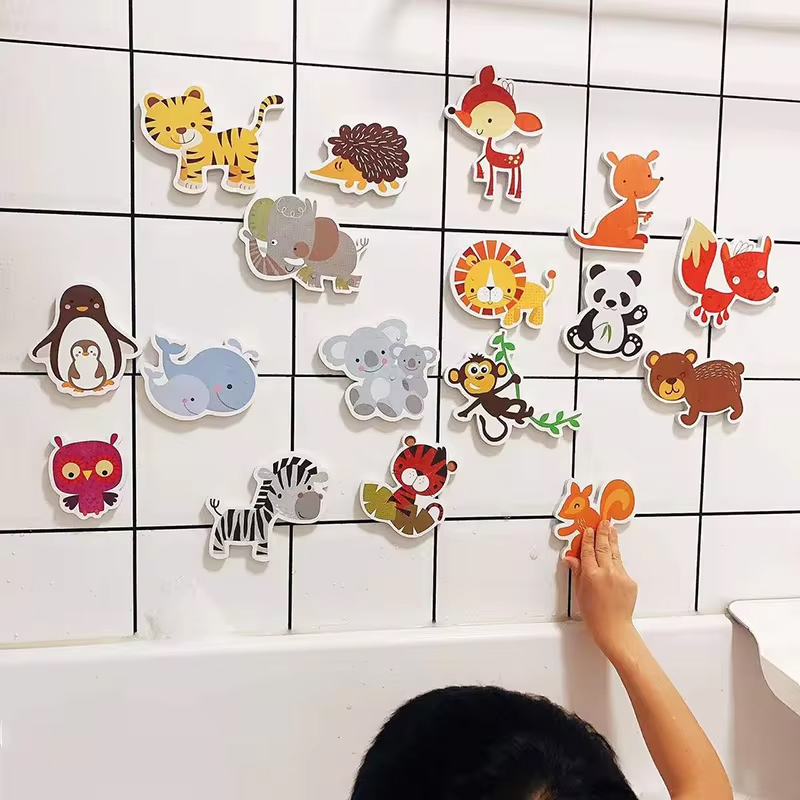Brinquedos de banho do bebê para crianças de 2 a 3 anos diversão brinquedos do banheiro espuma animais tráfego jogos cognitivos meninos presentes brinquedo educativo precoce