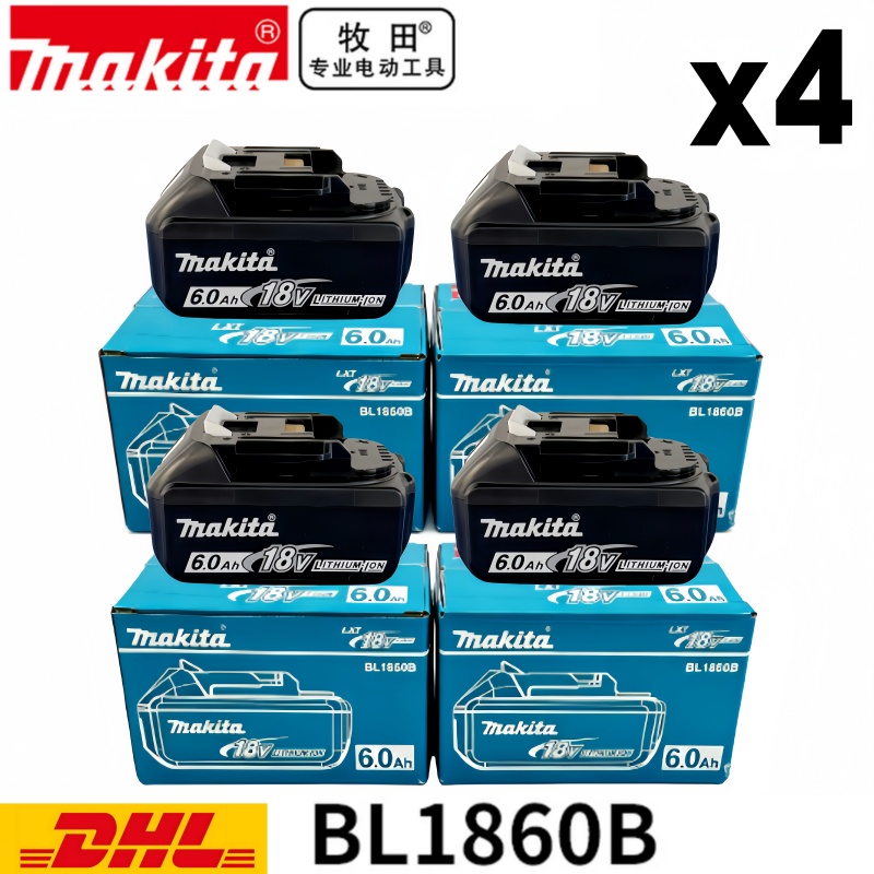 Оригинальный аккумулятор Makita BL1860 6 Ач для электроинструментов, литий-ионный, замена LXT BL1850 BL1840, для шуруповерта 18В с BMS, 18В аккумулятор
