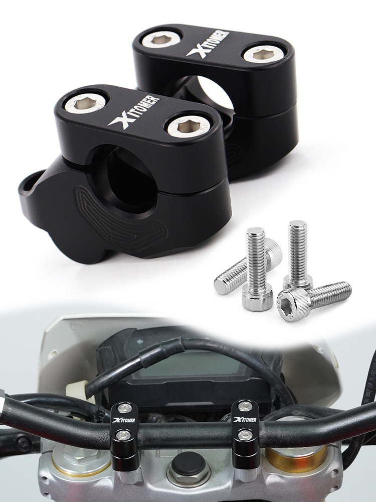 Dla BMW R1200R F800S F700GS F650G F650CS G650GS R1150GS 22mm 7/8 "podstawki kierownicy listwa montażowa Riser przedłużenie wsteczne przesunięte przesunięcie