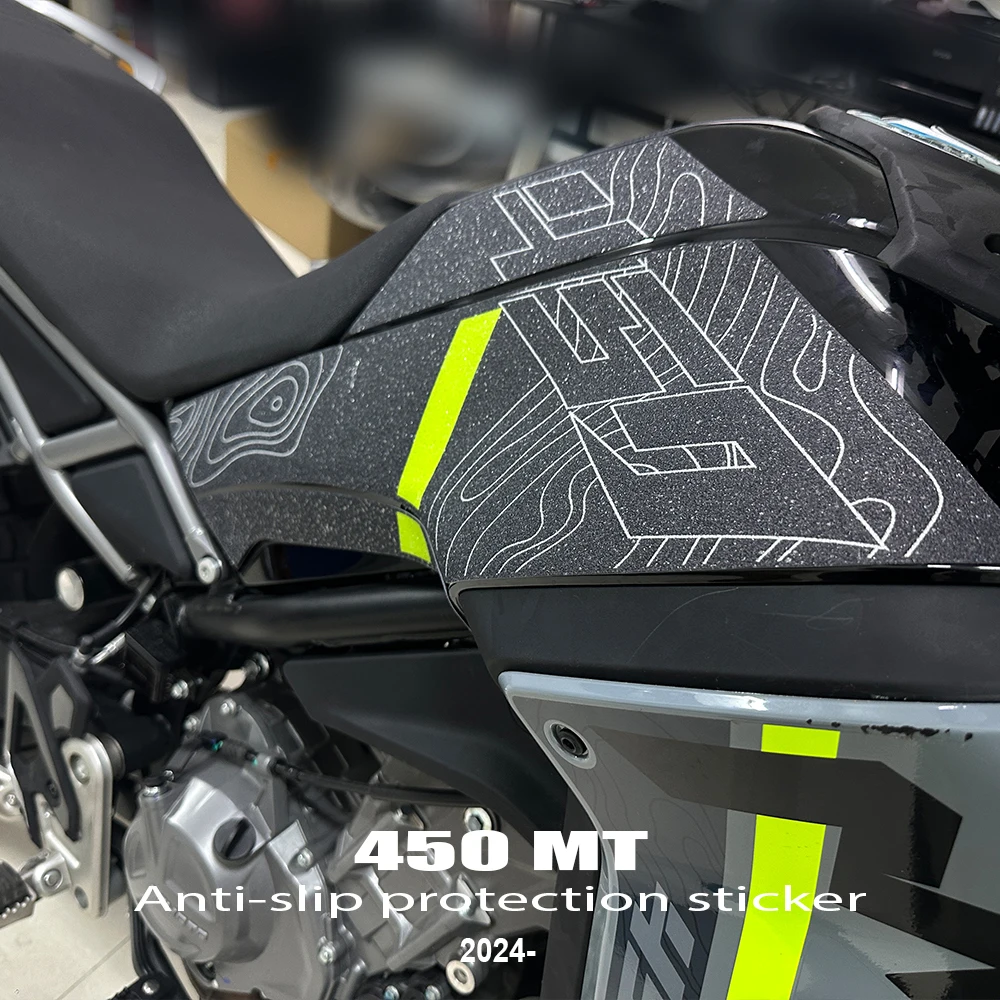 Nuevo modelo 2024 para CFMOTO 450MT MT450 CF 450 MT Protector de almohadilla de depósito para motocicleta pegatina calcomanía Gas rodilla tanque almohadilla de tracción lateral