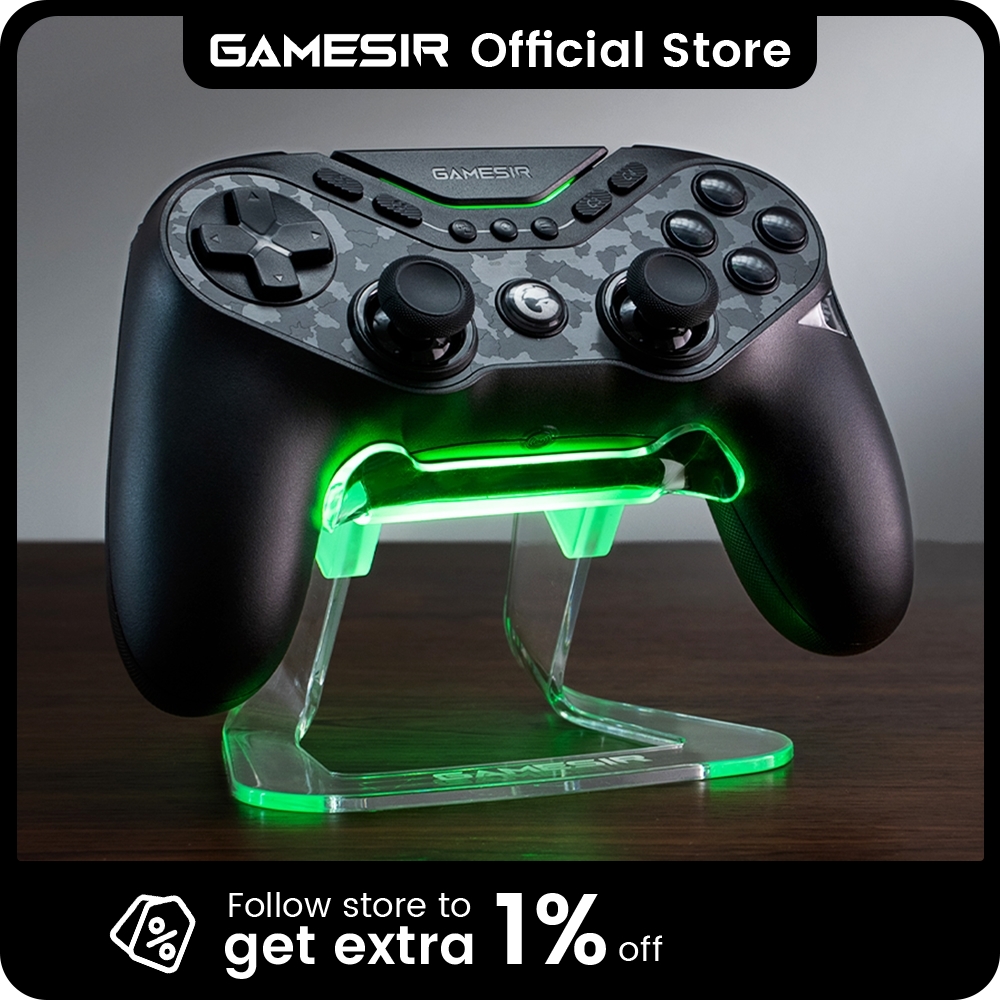 Gamepad nirkabel pengontrol GameSir Tarantula Pro Switch 2 dengan 9 tombol yang dapat diatur, pemicu Efek Hall giroskop 6 sumbu dan NFC