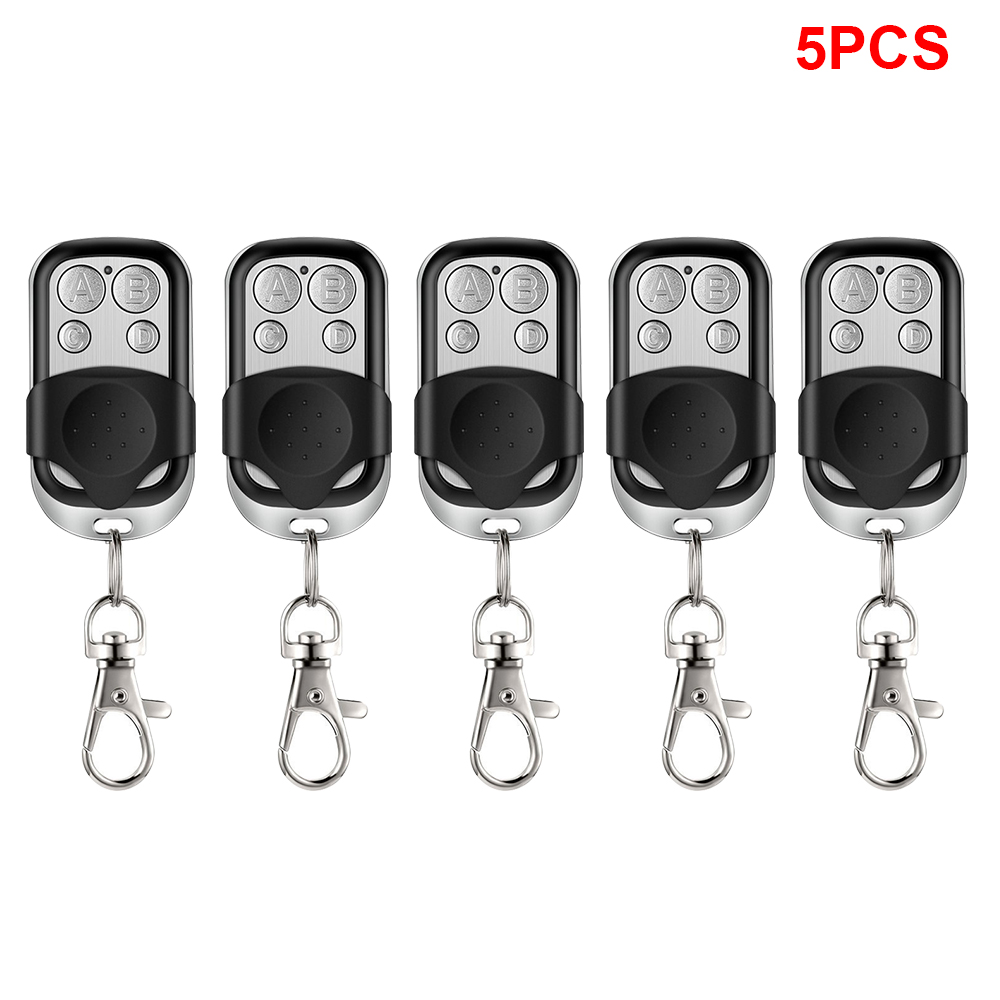 Abridor de puerta de garaje Universal de 4 botones, Control remoto, clon de 433MHZ, duplicador de código rodante de aprendizaje fijo para garaje