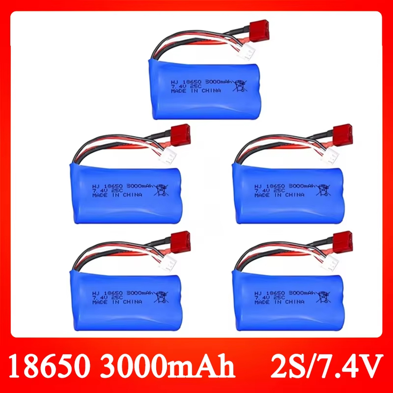 7.4V 3000mAh 18650 Li-ion Battery for Wltoys 10428 /12428/12423 RC Car Parts 2s 7.4v battery For Wltoys 144001 16101 16102 16103