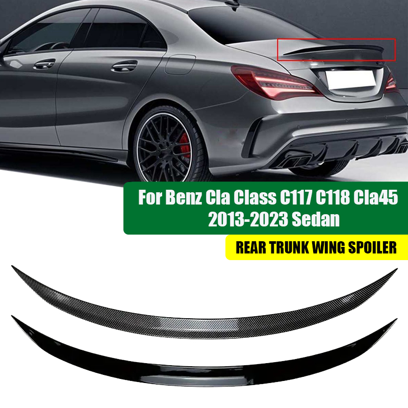 Alerón trasero Mercedes Benz Clase CLA C117 C118 CLA200 CLA260 CLA45 AMG 2013-2023 piezas exteriores de labio de alerón trasero de coche
