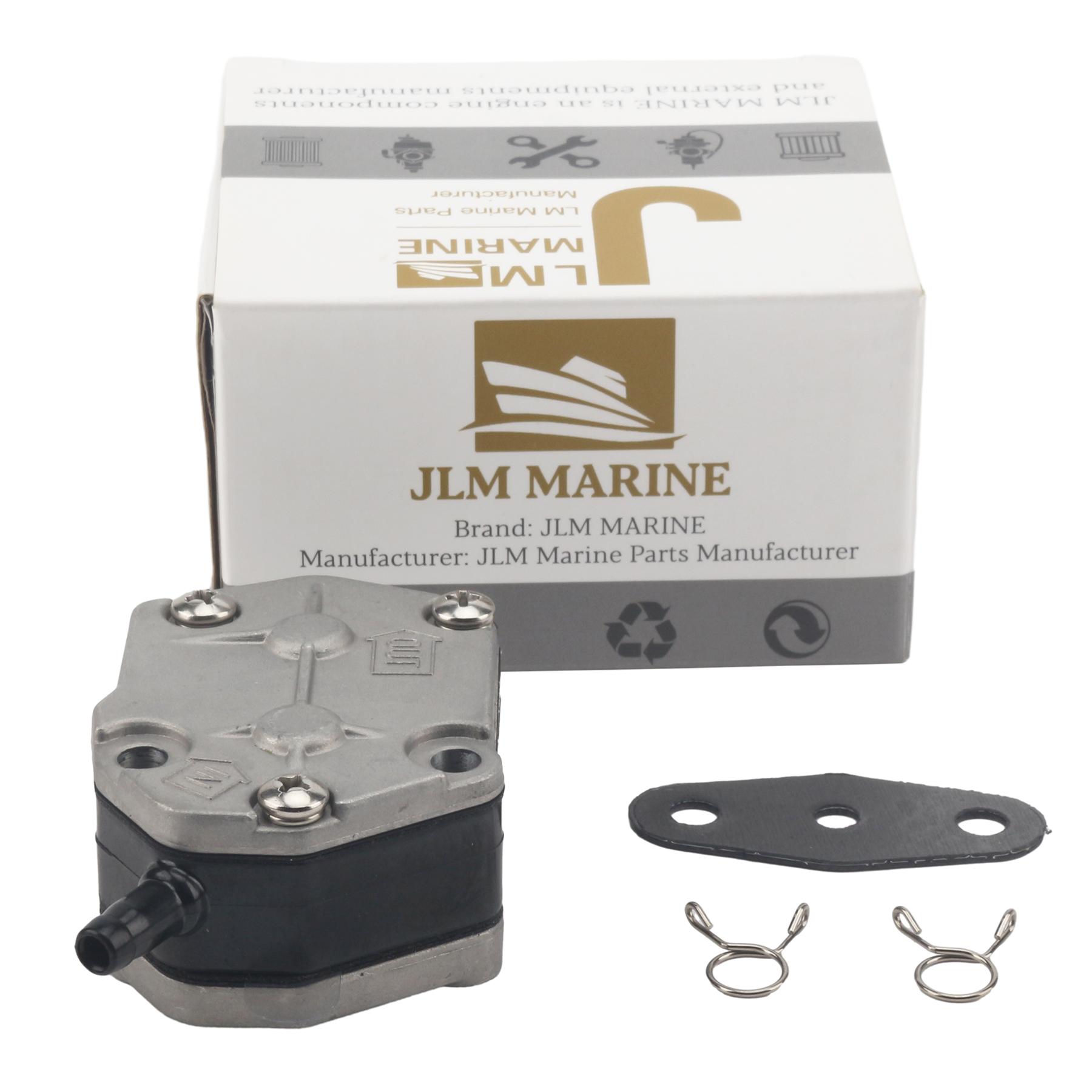 JLM conjunto de bomba de combustible de aceite fueraborda marino para Mercury Mariner 15 20 25 30 40 55 HP 2 Str 81328M 84139M 84651M 853729A1 93045M