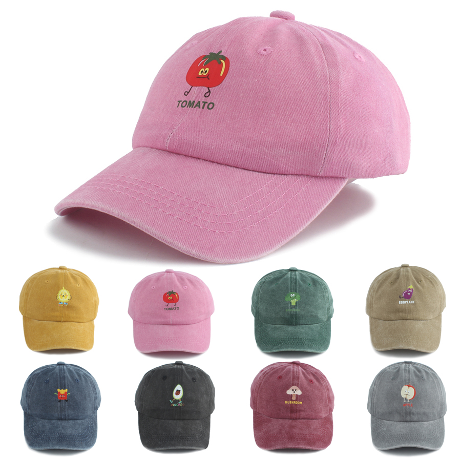 Gorra de béisbol ajustable de dibujos animados para niños, gorra vaquera lavada de verano para bebés y niños, gorra Snapback con protección solar, bonitos sombreros para el sol para niños de 3 a 7 años