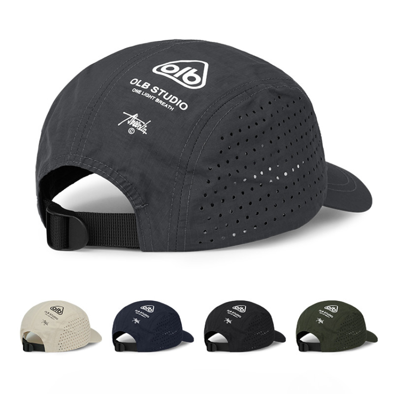 Short Brim Quick-Drying Mesh Baseball Cap - Breathable Lightweight UV Protection Sunshade, for Men Women Couples, Outdoor Hiking